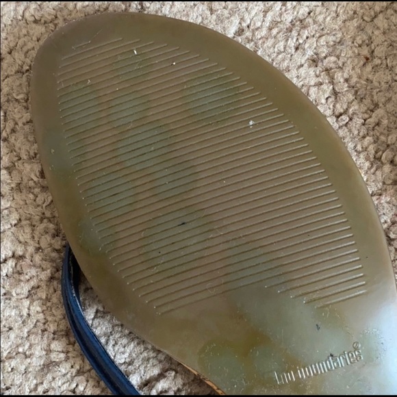 Navy and chestnut sandals - Picture 8 of 15